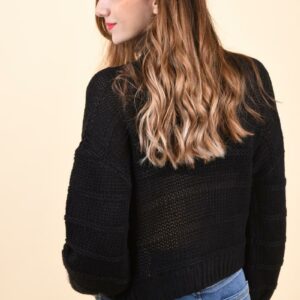 Pulover dama Noisy May Negru Petite - imagine 3