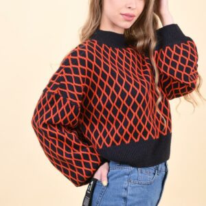 Pulover dama Noisy May Rosu - imagine 1