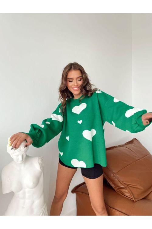 Pulover-dama-All-Hearts-verde.jpg