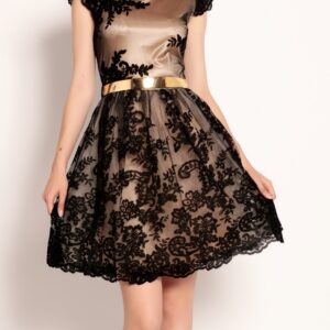 ROCHIE ELEGANTA FLORE NEAGRA - imagine 1