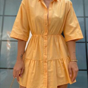 Rochie dama Camy Galben - imagine 1