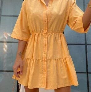 Rochie dama Camy Galben - imagine 4
