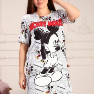 Rochie dama Cartoons In My Life Alb - imagine 1
