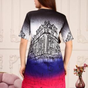 Rochie dama Cartoons In My Life Fucsia - imagine 2