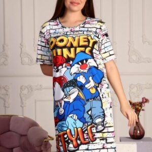 Rochie dama Cartoons In My Life Multicolor - imagine 1