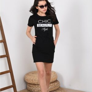 Rochie dama ChicStyle negru - imagine 2