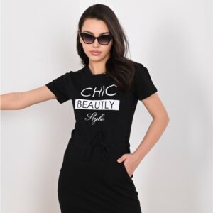 Rochie dama ChicStyle negru - imagine 3