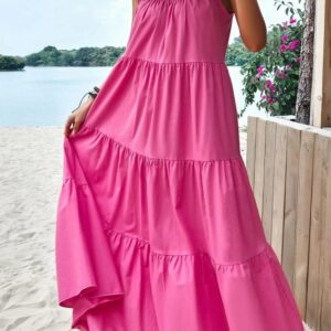 Rochie dama CoolSuumer Fucsia - imagine 3