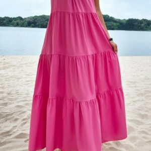 Rochie dama CoolSuumer Fucsia - imagine 4