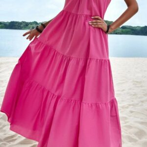 Rochie dama CoolSuumer Fucsia - imagine 5