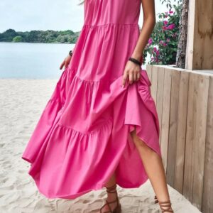 Rochie dama CoolSuumer Fucsia - imagine 6
