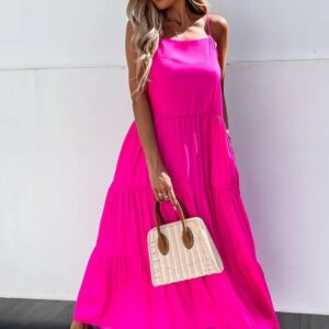 Rochie dama CoolSuumer Fucsia - imagine 1