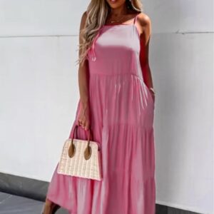 Rochie dama CoolSuumer Roz Pudra - imagine 1