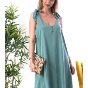 Rochie dama Dalya Turcoaz - imagine 3