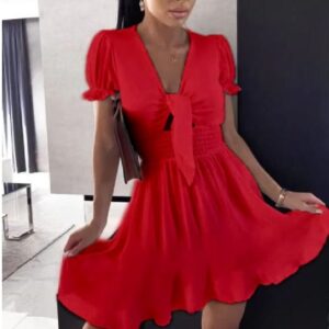 Rochie dama Flytha Two Rosu - imagine 1