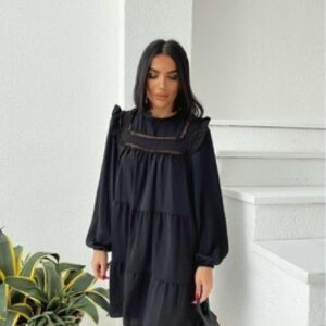 Rochie dama Ghynna Negru - imagine 1