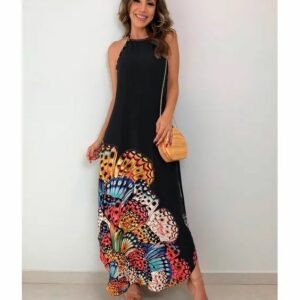 Rochie dama Give Me Butterflies Negru - imagine 1