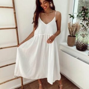 Rochie dama In Sammy Alb - imagine 1