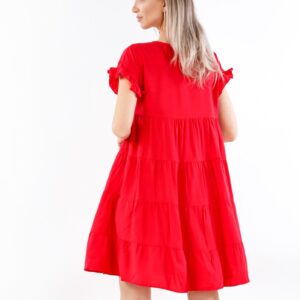Rochie dama Joyceth Rosu - imagine 2
