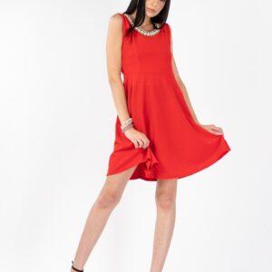 Rochie dama Kiarra Rosu - imagine 2