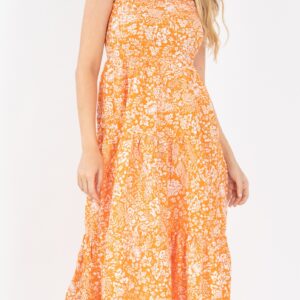 Rochie dama Linnaea Portocaliu - imagine 2