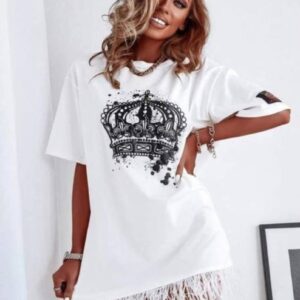 Rochie dama QueenCrown Alb - imagine 1