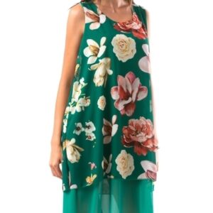 Rochie dama RowyFLowersBrew Verde - imagine 2