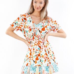 Rochie dama Stryna Alb - imagine 3