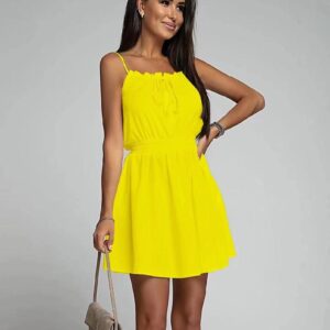 Rochie dama Tossy Galben - imagine 1