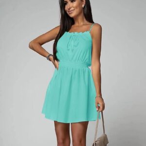 Rochie dama Tossy Turcoaz - imagine 1