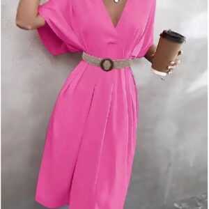 Rochie dama Vyenna Roz - imagine 1