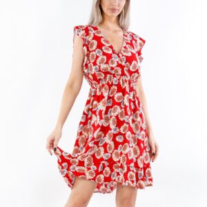 Rochie dama Yhnola Eleven Rosu - imagine 1