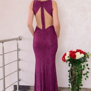 Rochie lunga de ocazie Special Evening Purple - imagine 3