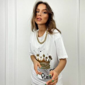 Rochie casual dama TheQueen Alb - imagine 1