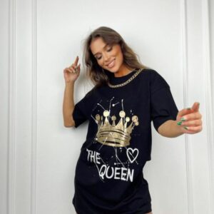 Rochie casual dama TheQueen Negru - imagine 1