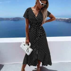 Rochie dama JessieDot Negru - imagine 2