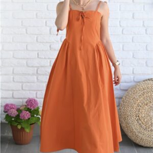 Rochie dama Meet Me Portocaliu - imagine 1