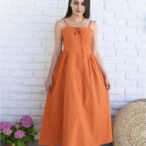 Rochie dama Meet Me Portocaliu - imagine 2
