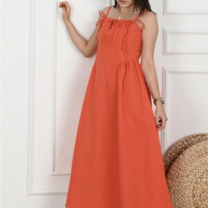 Rochie dama Meet Me Portocaliu - imagine 3