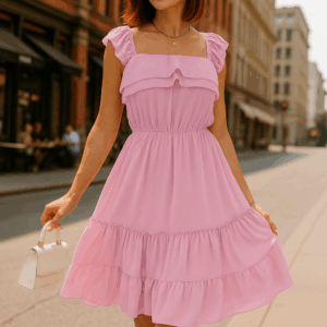 Rochie dama Myhta Roz deschis