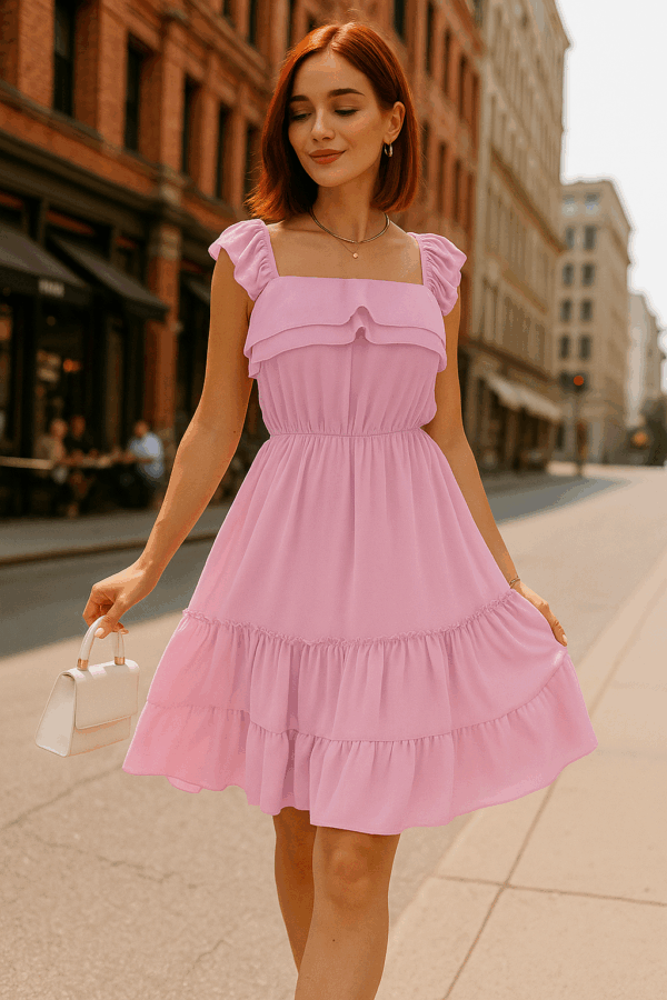 Rochie dama Myhta Roz deschis