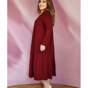 Rochie dama Sylvye bordo - imagine 3