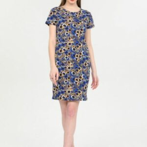 Rochie dama cu buzunare Delilah Bleumarin - imagine 3