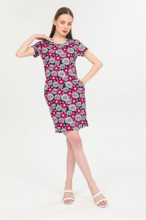 Rochie-dama-cu-buzunare-Delilah-Fucsia.jpeg
