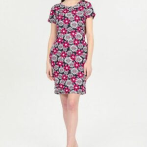 Rochie dama cu buzunare Delilah Fucsia - imagine 2