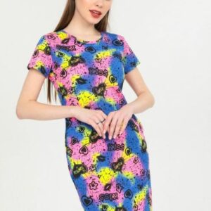Rochie dama cu buzunare Delilah Multicolor - imagine 2