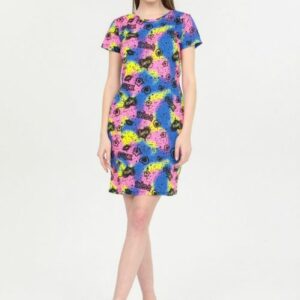 Rochie dama cu buzunare Delilah Multicolor - imagine 3