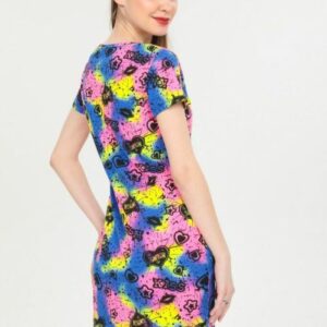 Rochie dama cu buzunare Delilah Multicolor - imagine 4