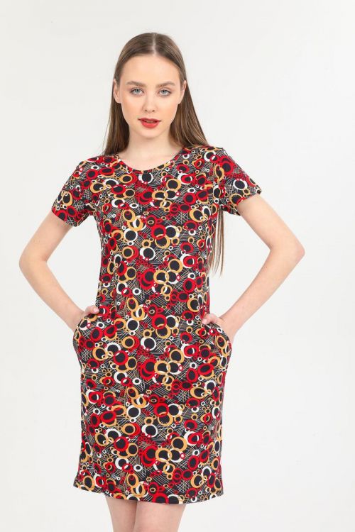 Rochie-dama-cu-buzunare-Delilah-Rosu.jpeg