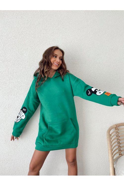 Rochie-dama-stil-hanorac-Yes-or-No-verde.jpg